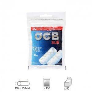 ocb filtro slim 6mm, bolsa de 150 filtros