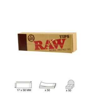 raw classic tips, librito de 50 filtros